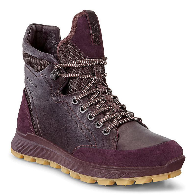 Women Outdoor Trekking Ecco Exostrike W - Sneaker Boots Purple - India NUCJPV485